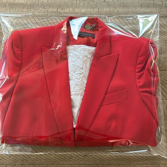 Ferrari 🏎️ Red Wool Blazer by Stella McCartney. Chic! 4 Convenient pockets! - Picture 4 of 17